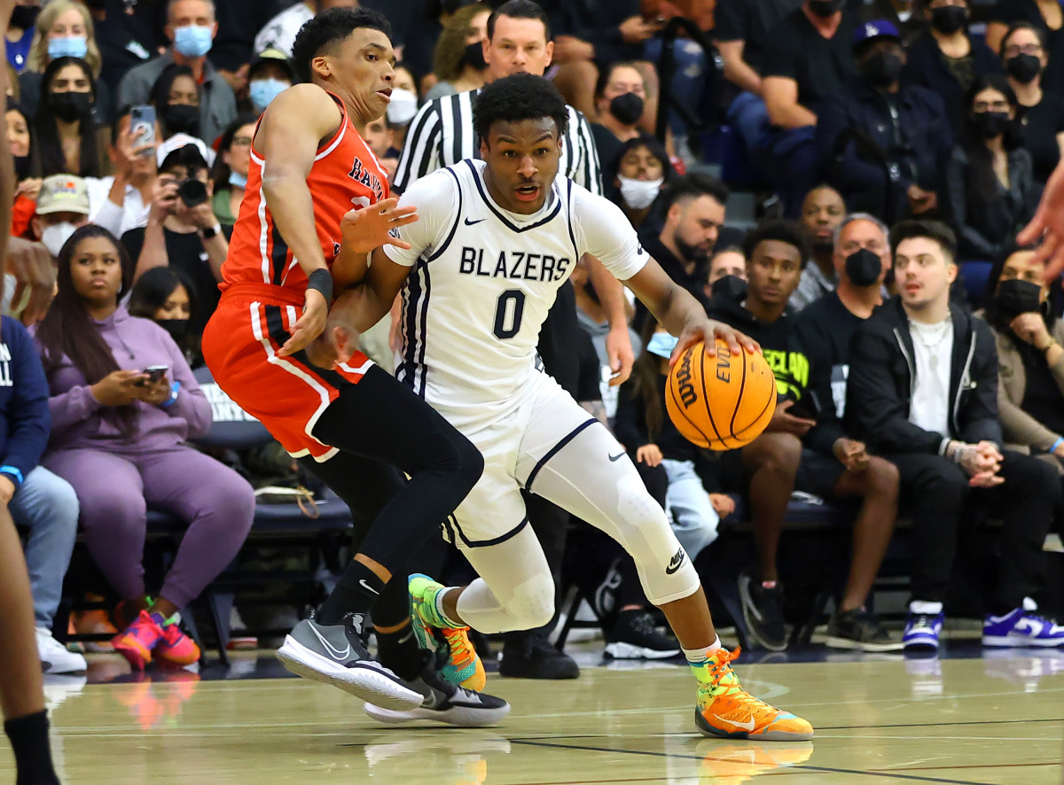 Bronny James Sierra Canyon 2021-22 Season Photo-Nick Koza2281
